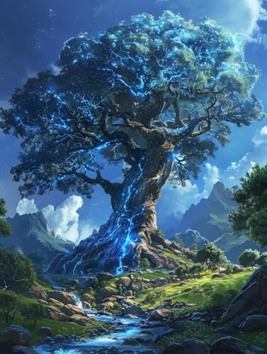 Diamond Painting Baum, Landschaft 5D Diamond Painting Erwachsene, DIY Basteln Erwachsene, Vollbohrer Diamant Kunst Stickerei Kreuzstich Kits, Deko Wohnzimmer und Wanddeko, Geschenke 80X110cm 7-4131 Diamond Painting Baum, Landschaft 5D Diamond Painting Erwachsene, DIY Basteln Erwachsene, Vollbohrer Diamant Kunst Stickerei Kreuzstich Kits, Deko Wohnzimmer und Wanddeko, Geschenke 80X110cm 7-4131 von KUEGDUNG