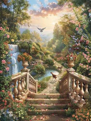 Diamond Painting Blume, 5D Diamond Painting Erwachsene Tier, DIY Basteln Erwachsene, Mosaikherstellung Set, Vollbohrer Diamant Kunst Stickerei Kreuzstich Kits, Deko Wohnzimmer Geschenke 60X80cm T-2043 Diamond Painting Blume, 5D Diamond Painting Erwachsene Tier, DIY Basteln Erwachsene, Mosaikherstellung Set, Vollbohrer Diamant Kunst Stickerei Kreuzstich Kits, Deko Wohnzimmer Geschenke 60X80cm T-2043 von KUEGDUNG