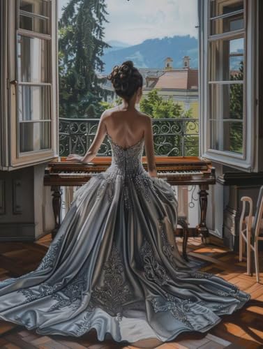 Diamond Painting Frau, 5D Diamond Painting Erwachsene Klavier, DIY Basteln Erwachsene, Mosaikherstellung Set, Vollbohrer Diamant Kunst Stickerei Kreuzstich Kits, Deko Wohnzimmer 60X80cm 9-8009 Diamond Painting Frau, 5D Diamond Painting Erwachsene Klavier, DIY Basteln Erwachsene, Mosaikherstellung Set, Vollbohrer Diamant Kunst Stickerei Kreuzstich Kits, Deko Wohnzimmer 60X80cm 9-8009 von KUEGDUNG