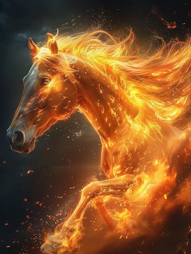 Diamond Painting Horse, 5D Diamond Painting Erwachsene Tier, DIY Basteln Erwachsene, Mosaikherstellung Set, Vollbohrer Diamant Kunst Stickerei Kreuzstich Kits, Deko Wohnzimmer 80X110cm N-4357 Diamond Painting Horse, 5D Diamond Painting Erwachsene Tier, DIY Basteln Erwachsene, Mosaikherstellung Set, Vollbohrer Diamant Kunst Stickerei Kreuzstich Kits, Deko Wohnzimmer 80X110cm N-4357 von KUEGDUNG