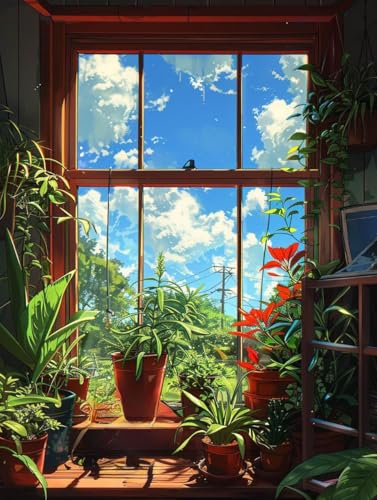 Diamond Painting Pflanzen, Landschaft 5D Diamond Painting Erwachsene, DIY Basteln Erwachsene, Vollbohrer Diamant Kunst Stickerei Kreuzstich Kits, Deko Wohnzimmer und Wanddeko 80X110cm G-4988 Diamond Painting Pflanzen, Landschaft 5D Diamond Painting Erwachsene, DIY Basteln Erwachsene, Vollbohrer Diamant Kunst Stickerei Kreuzstich Kits, Deko Wohnzimmer und Wanddeko 80X110cm G-4988 von KUEGDUNG