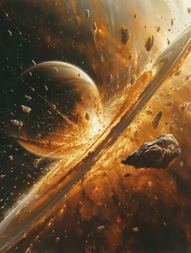 Diamond Painting Planet, Landschaft Diamond Painting Erwachsene, 5D DIY Bastelset Erwachsene Frauen, Vollbohrer Diamanten Malerei Stickerei Kreuzstich Set für Deko Wohnzimmer 100x130cm Y-9888 von KUEGDUNG