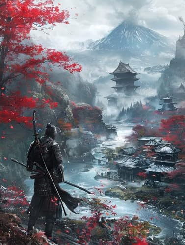 Diamond Painting Samurai, 5D Diamond Painting Erwachsene Berg, DIY Basteln Erwachsene, Mosaikherstellung Set, Vollbohrer Diamant Kunst Stickerei Kreuzstich Kits, Deko Wohnzimmer 60X70cm K-9008 Diamond Painting Samurai, 5D Diamond Painting Erwachsene Berg, DIY Basteln Erwachsene, Mosaikherstellung Set, Vollbohrer Diamant Kunst Stickerei Kreuzstich Kits, Deko Wohnzimmer 60X70cm K-9008 von KUEGDUNG