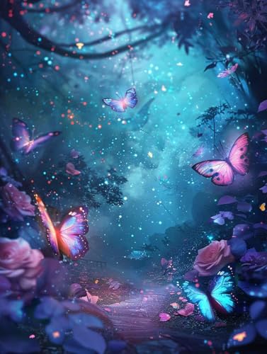 Diamond Painting Schmetterling, Blume Diamond Painting Erwachsene, 5D DIY Bastelset Erwachsene Frauen, Vollbohrer Diamanten Malerei Stickerei Kreuzstich Set für Deko Wohnzimmer 70x95cm M-2772 Diamond Painting Schmetterling, Blume Diamond Painting Erwachsene, 5D DIY Bastelset Erwachsene Frauen, Vollbohrer Diamanten Malerei Stickerei Kreuzstich Set für Deko Wohnzimmer 70x95cm M-2772 von KUEGDUNG
