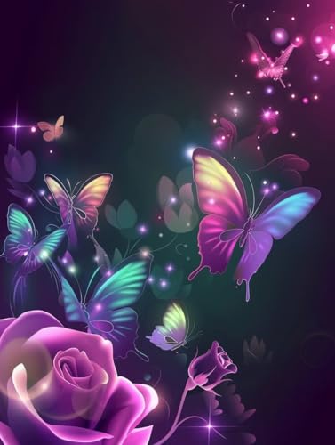 Diamond Painting Schmetterling Diamond Painting Kinder, 5D Blume Bastelset Erwachsene, Mosaikherstellung, DIY Vollbohrer Diamanten Malerei Stickerei Kreuzstich Set für Deko Wohnzimmer 70x95cm 0-1667 Diamond Painting Schmetterling Diamond Painting Kinder, 5D Blume Bastelset Erwachsene, Mosaikherstellung, DIY Vollbohrer Diamanten Malerei Stickerei Kreuzstich Set für Deko Wohnzimmer 70x95cm 0-1667 von KUEGDUNG