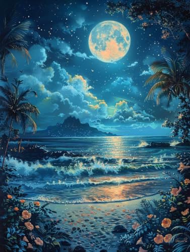 Diamond Painting Sonne, Blume 5D Diamond Painting Erwachsene, DIY Basteln Erwachsene, Vollbohrer Diamant Kunst Stickerei Kreuzstich Kits, Deko Wohnzimmer und Wanddeko, Geschenke 100x135cm 4-8503 von KUEGDUNG