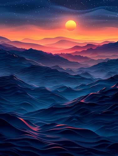 Diamond Painting Sonnenuntergang, 5D Diamond Painting Erwachsene Landschaft, DIY Basteln Erwachsene, Mosaikherstellung Set, Vollbohrer Diamant Kunst Stickerei Kits, Deko Wohnzimmer 80X110cm 7-7569 Diamond Painting Sonnenuntergang, 5D Diamond Painting Erwachsene Landschaft, DIY Basteln Erwachsene, Mosaikherstellung Set, Vollbohrer Diamant Kunst Stickerei Kits, Deko Wohnzimmer 80X110cm 7-7569 von KUEGDUNG