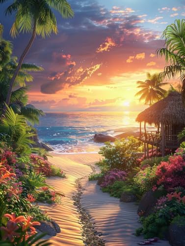 Diamond Painting Sonnenuntergang, Ozean 5D Diamond Painting Erwachsene, DIY Basteln Erwachsene, Vollbohrer Diamant Kunst Stickerei Kreuzstich Kits, Deko Wohnzimmer und Wanddeko 100x130cm 5-5722 Diamond Painting Sonnenuntergang, Ozean 5D Diamond Painting Erwachsene, DIY Basteln Erwachsene, Vollbohrer Diamant Kunst Stickerei Kreuzstich Kits, Deko Wohnzimmer und Wanddeko 100x130cm 5-5722 von KUEGDUNG