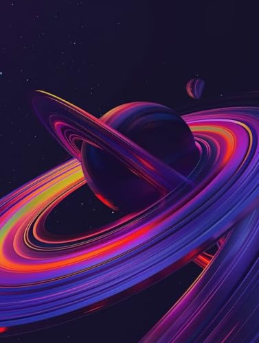 Diamond Painting Sternenhimmel, Planet Diamond Painting Erwachsene, 5D DIY Bastelset Erwachsene Frauen, Vollbohrer Diamanten Malerei Stickerei Kreuzstich Set für Deko Wohnzimmer 60X80cm 5-3016 von KUEGDUNG