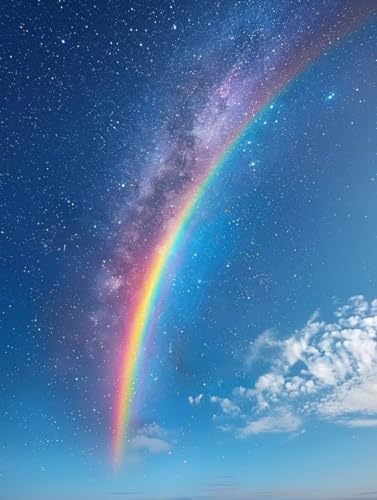 Diamond Painting Sternenhimmel, Regenbogen 5D Diamond Painting Erwachsene, DIY Basteln Erwachsene, Vollbohrer Diamant Kunst Stickerei Kreuzstich Kits, Deko Wohnzimmer und Wanddeko 60X70cm K-1168 Diamond Painting Sternenhimmel, Regenbogen 5D Diamond Painting Erwachsene, DIY Basteln Erwachsene, Vollbohrer Diamant Kunst Stickerei Kreuzstich Kits, Deko Wohnzimmer und Wanddeko 60X70cm K-1168 von KUEGDUNG