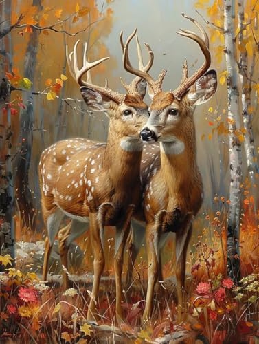 Diamond Painting Tier, Wald 5D Diamond Painting Erwachsene, DIY Basteln Erwachsene, Vollbohrer Diamant Kunst Stickerei Kreuzstich Kits, Deko Wohnzimmer und Wanddeko, Geschenke für Frauen 60X70cm F-128 Diamond Painting Tier, Wald 5D Diamond Painting Erwachsene, DIY Basteln Erwachsene, Vollbohrer Diamant Kunst Stickerei Kreuzstich Kits, Deko Wohnzimmer und Wanddeko, Geschenke für Frauen 60X70cm F-128 von KUEGDUNG