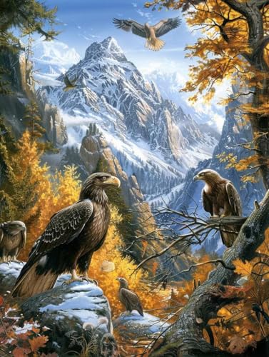 Diamond Painting Vogel, 5D Diamond Painting Erwachsene Berg, DIY Basteln Erwachsene, Mosaikherstellung Set, Vollbohrer Diamant Kunst Stickerei Kreuzstich Kits, Deko Wohnzimmer Geschenke 60X70cm 2-1791 Diamond Painting Vogel, 5D Diamond Painting Erwachsene Berg, DIY Basteln Erwachsene, Mosaikherstellung Set, Vollbohrer Diamant Kunst Stickerei Kreuzstich Kits, Deko Wohnzimmer Geschenke 60X70cm 2-1791 von KUEGDUNG
