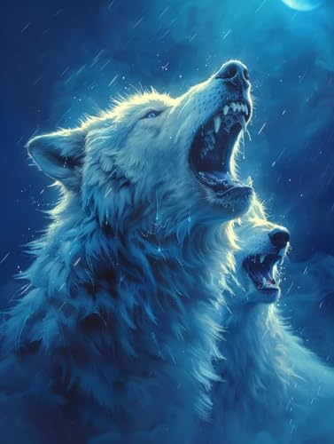 Diamond Painting Wolf, Tier 5D Diamond Painting Erwachsene, DIY Basteln Erwachsene, Vollbohrer Diamant Kunst Stickerei Kreuzstich Kits, Deko Wohnzimmer und Wanddeko, Geschenke 100x135cm M-7044 Diamond Painting Wolf, Tier 5D Diamond Painting Erwachsene, DIY Basteln Erwachsene, Vollbohrer Diamant Kunst Stickerei Kreuzstich Kits, Deko Wohnzimmer und Wanddeko, Geschenke 100x135cm M-7044 von KUEGDUNG
