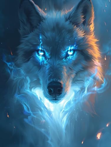 Diamond Painting Wolf, Tier 5D Diamond Painting Erwachsene, DIY Basteln Erwachsene, Vollbohrer Diamant Kunst Stickerei Kreuzstich Kits, Deko Wohnzimmer und Wanddeko, Geschenke 80X110cm T-8313 Diamond Painting Wolf, Tier 5D Diamond Painting Erwachsene, DIY Basteln Erwachsene, Vollbohrer Diamant Kunst Stickerei Kreuzstich Kits, Deko Wohnzimmer und Wanddeko, Geschenke 80X110cm T-8313 von KUEGDUNG