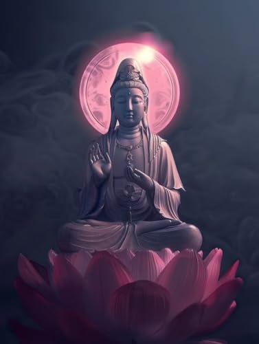 Diamond Painting Zen, Kunst Diamond Painting Erwachsene, 5D DIY Bastelset Erwachsene Frauen, Vollbohrer Diamanten Malerei Stickerei Kreuzstich Set für Deko Wohnzimmer, Geschenke 90x120cm 3-1979 von KUEGDUNG