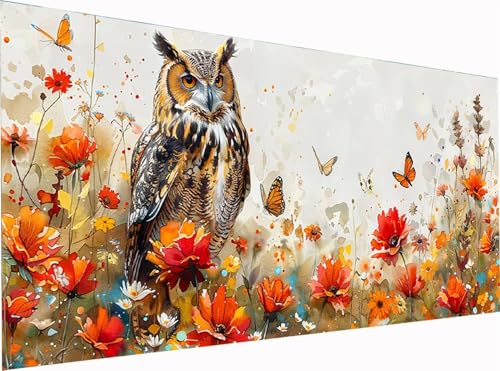 Eule Diamond Painting Erwachsene Groß XXL 300x100cm, 5D Diamant Painting Bilder Blume, DIY Stickerei Cross Stickerei Bastelset Erwachsene, Full Drill Diamant Malerei für Deko Wohnzimmer W-4772 Eule Diamond Painting Erwachsene Groß XXL 300x100cm, 5D Diamant Painting Bilder Blume, DIY Stickerei Cross Stickerei Bastelset Erwachsene, Full Drill Diamant Malerei für Deko Wohnzimmer W-4772 von KUEGDUNG