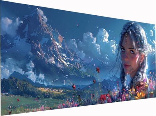 Frau Diamond Painting Erwachsene Groß XXL 300x100cm, 5D Diamant Painting Bilder Landschaft, DIY Stickerei Cross Stickerei Bastelset Erwachsene, Full Drill Diamant Malerei für Deko Wohnzimmer 4-7835 Frau Diamond Painting Erwachsene Groß XXL 300x100cm, 5D Diamant Painting Bilder Landschaft, DIY Stickerei Cross Stickerei Bastelset Erwachsene, Full Drill Diamant Malerei für Deko Wohnzimmer 4-7835 von KUEGDUNG