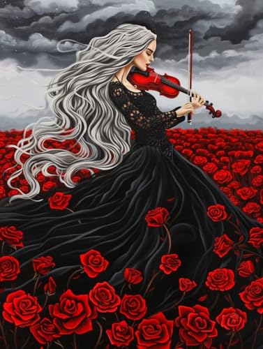 Frau Malen Nach Zahlen Erwachsene, Malen Nach Zahlen Blume, DIY Set Erwachsene Mit 3 Pinseln und Acrylfarbe, Paint by Numbers Handgemalt Ölgemälde Kit für Deko Wohnzimmer Geschenke 40x50cm 8-1072 Frau Malen Nach Zahlen Erwachsene, Malen Nach Zahlen Blume, DIY Set Erwachsene Mit 3 Pinseln und Acrylfarbe, Paint by Numbers Handgemalt Ölgemälde Kit für Deko Wohnzimmer Geschenke 40x50cm 8-1072 von KUEGDUNG