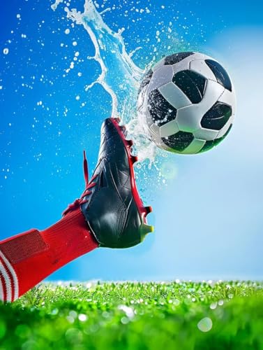 FußBall Malen Nach Zahlen Erwachsene, Athlet Malen Nach Zahlen, DIY Handgemalt Ölgemälde Kit Mit 3 Pinseln und Acrylfarbe, Paint by Numbers Bastelset Erwachsene für Deko Wohnzimmer 50x65cm 8-7943 FußBall Malen Nach Zahlen Erwachsene, Athlet Malen Nach Zahlen, DIY Handgemalt Ölgemälde Kit Mit 3 Pinseln und Acrylfarbe, Paint by Numbers Bastelset Erwachsene für Deko Wohnzimmer 50x65cm 8-7943 von KUEGDUNG