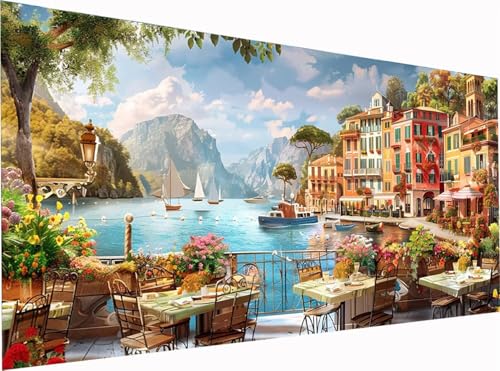 HäUser Diamond Painting Erwachsene Groß XXL 140x70cm, 5D Diamant Painting Bilder Landschaft, DIY Stickerei Cross Stickerei Bastelset Erwachsene, Full Drill Diamant Malerei für Deko Wohnzimmer 4-3336 HäUser Diamond Painting Erwachsene Groß XXL 140x70cm, 5D Diamant Painting Bilder Landschaft, DIY Stickerei Cross Stickerei Bastelset Erwachsene, Full Drill Diamant Malerei für Deko Wohnzimmer 4-3336 von KUEGDUNG