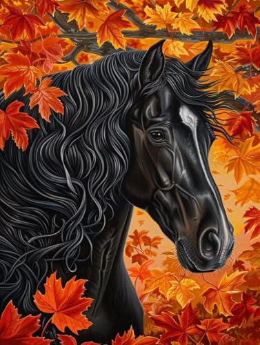 Horse Malen Nach Zahlen Erwachsene, Malen Nach Zahlen BläTter, DIY Set Erwachsene Mit 3 Pinseln und Acrylfarbe, Paint by Numbers Handgemalt Ölgemälde Kit für Deko Wohnzimmer Geschenke 100x130cm 8-2994 Horse Malen Nach Zahlen Erwachsene, Malen Nach Zahlen BläTter, DIY Set Erwachsene Mit 3 Pinseln und Acrylfarbe, Paint by Numbers Handgemalt Ölgemälde Kit für Deko Wohnzimmer Geschenke 100x130cm 8-2994 von KUEGDUNG