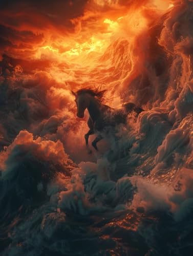 Horse Malen Nach Zahlen Erwachsene, Malen Nach Zahlen Flamme, DIY Set Erwachsene Mit 3 Pinseln und Acrylfarbe, Paint by Numbers Handgemalt Ölgemälde Kit für Deko Wohnzimmer Geschenke 80x110cm A-4728 Horse Malen Nach Zahlen Erwachsene, Malen Nach Zahlen Flamme, DIY Set Erwachsene Mit 3 Pinseln und Acrylfarbe, Paint by Numbers Handgemalt Ölgemälde Kit für Deko Wohnzimmer Geschenke 80x110cm A-4728 von KUEGDUNG