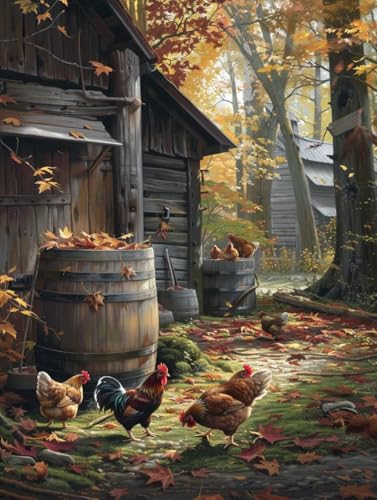 Huhn Malen Nach Zahlen Erwachsene, Malen Nach Zahlen Farm, DIY Set Erwachsene Mit 3 Pinseln und Acrylfarbe, Paint by Numbers Handgemalt Ölgemälde Kit für Deko Wohnzimmer Geschenke 90x120cm W-4320 Huhn Malen Nach Zahlen Erwachsene, Malen Nach Zahlen Farm, DIY Set Erwachsene Mit 3 Pinseln und Acrylfarbe, Paint by Numbers Handgemalt Ölgemälde Kit für Deko Wohnzimmer Geschenke 90x120cm W-4320 von KUEGDUNG
