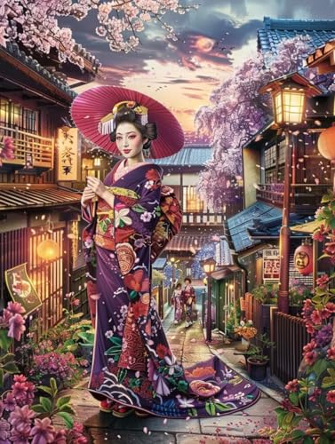 Japanerin Malen Nach Zahlen Erwachsene, Malen Nach Zahlen Blume, DIY Set Erwachsene Mit 3 Pinseln und Acrylfarbe, Paint by Numbers Handgemalt Ölgemälde Kit für Deko Wohnzimmer 80x110cm I-3934 Japanerin Malen Nach Zahlen Erwachsene, Malen Nach Zahlen Blume, DIY Set Erwachsene Mit 3 Pinseln und Acrylfarbe, Paint by Numbers Handgemalt Ölgemälde Kit für Deko Wohnzimmer 80x110cm I-3934 von KUEGDUNG