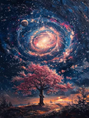 KUEGDUNG Diamond Painting Sternenhimmel, Baum Diamond Painting Erwachsene, 5D DIY Bastelset Erwachsene Frauen, Vollbohrer Diamanten Malerei Stickerei Kreuzstich Set für Deko Wohnzimmer 70x95cm 0-1497 KUEGDUNG Diamond Painting Sternenhimmel, Baum Diamond Painting Erwachsene, 5D DIY Bastelset Erwachsene Frauen, Vollbohrer Diamanten Malerei Stickerei Kreuzstich Set für Deko Wohnzimmer 70x95cm 0-1497 von KUEGDUNG
