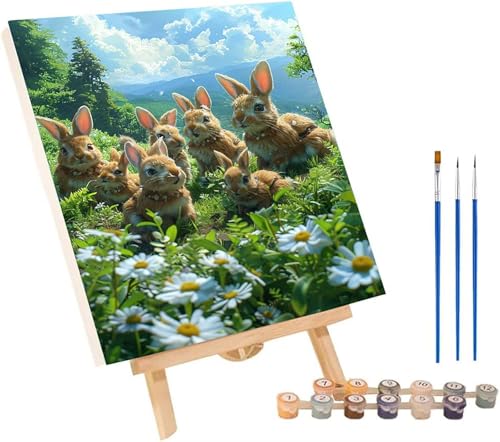 Kaninchen Malen Nach Zahlen Erwachsene mit Rahmen, Malen Nach Zahlen Landschaft, DIY Set Erwachsene, Paint by Numbers Set mit Pinseln und Acrylfarben, Deko Wohnzimmer Geschenke 100x130cm 4-5985 Kaninchen Malen Nach Zahlen Erwachsene mit Rahmen, Malen Nach Zahlen Landschaft, DIY Set Erwachsene, Paint by Numbers Set mit Pinseln und Acrylfarben, Deko Wohnzimmer Geschenke 100x130cm 4-5985 von KUEGDUNG