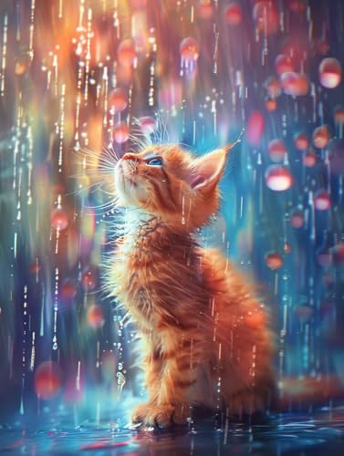 Katze Malen Nach Zahlen Erwachsene, Malen Nach Zahlen Tier, DIY Set Erwachsene Mit 3 Pinseln und Acrylfarbe, Paint by Numbers Handgemalt Ölgemälde Kit für Deko Wohnzimmer Geschenke 70x95cm 1-9122 Katze Malen Nach Zahlen Erwachsene, Malen Nach Zahlen Tier, DIY Set Erwachsene Mit 3 Pinseln und Acrylfarbe, Paint by Numbers Handgemalt Ölgemälde Kit für Deko Wohnzimmer Geschenke 70x95cm 1-9122 von KUEGDUNG