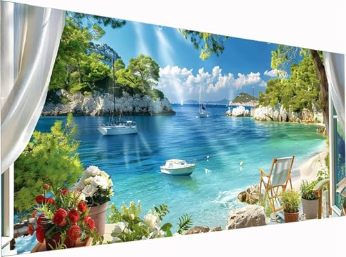 Landschaft Diamond Painting Erwachsene Groß XXL 140x70cm, 5D Diamant Painting Bilder Wolke, DIY Stickerei Cross Stickerei Bastelset Erwachsene, Full Drill Diamant Malerei für Deko Wohnzimmer 5-2542 Landschaft Diamond Painting Erwachsene Groß XXL 140x70cm, 5D Diamant Painting Bilder Wolke, DIY Stickerei Cross Stickerei Bastelset Erwachsene, Full Drill Diamant Malerei für Deko Wohnzimmer 5-2542 von KUEGDUNG