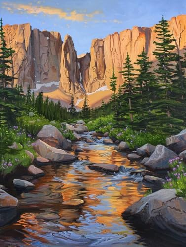 Landschaft Malen Nach Zahlen Erwachsene, Malen Nach Zahlen Rivers, DIY Set Erwachsene Mit 3 Pinseln und Acrylfarbe, Paint by Numbers Handgemalt Ölgemälde Kit für Deko Wohnzimmer 90x120cm O-1111 Landschaft Malen Nach Zahlen Erwachsene, Malen Nach Zahlen Rivers, DIY Set Erwachsene Mit 3 Pinseln und Acrylfarbe, Paint by Numbers Handgemalt Ölgemälde Kit für Deko Wohnzimmer 90x120cm O-1111 von KUEGDUNG