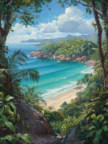 Landschaft Malen Nach Zahlen Erwachsene, Malen Nach Zahlen Strand, DIY Set Erwachsene Mit 3 Pinseln und Acrylfarbe, Paint by Numbers Handgemalt Ölgemälde Kit für Deko Wohnzimmer 90x120cm J-9370 Landschaft Malen Nach Zahlen Erwachsene, Malen Nach Zahlen Strand, DIY Set Erwachsene Mit 3 Pinseln und Acrylfarbe, Paint by Numbers Handgemalt Ölgemälde Kit für Deko Wohnzimmer 90x120cm J-9370 von KUEGDUNG