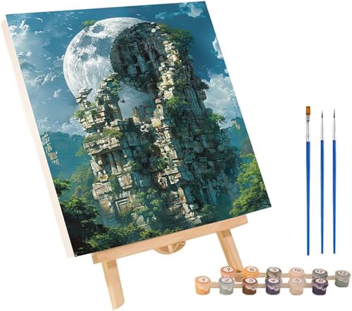 Landschaft Malen Nach Zahlen Erwachsene mit Rahmen, Malen Nach Zahlen Wolke, DIY Set Erwachsene, Paint by Numbers Set mit Pinseln und Acrylfarben, Deko Wohnzimmer, Geschenke für Frauen 70x95cm Q-2835 Landschaft Malen Nach Zahlen Erwachsene mit Rahmen, Malen Nach Zahlen Wolke, DIY Set Erwachsene, Paint by Numbers Set mit Pinseln und Acrylfarben, Deko Wohnzimmer, Geschenke für Frauen 70x95cm Q-2835 von KUEGDUNG