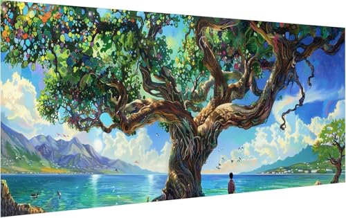Malen Nach Zahlen Baum, Malen Nach Zahlen Erwachsene Landschaft, DIY Set Erwachsene Mit Pinseln und Acrylfarbe, Paint by Numbers Adult für Deko Wohnzimmer und Zimmer Deko Geschenke 60x120cm V-8642 Malen Nach Zahlen Baum, Malen Nach Zahlen Erwachsene Landschaft, DIY Set Erwachsene Mit Pinseln und Acrylfarbe, Paint by Numbers Adult für Deko Wohnzimmer und Zimmer Deko Geschenke 60x120cm V-8642 von KUEGDUNG