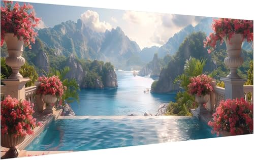 Malen Nach Zahlen Berg, Malen Nach Zahlen Erwachsene Landschaft, DIY Set Erwachsene Mit Pinseln und Acrylfarbe, Paint by Numbers Adult für Deko Wohnzimmer und Zimmer Deko Geschenke 40x80cm U-5745 Malen Nach Zahlen Berg, Malen Nach Zahlen Erwachsene Landschaft, DIY Set Erwachsene Mit Pinseln und Acrylfarbe, Paint by Numbers Adult für Deko Wohnzimmer und Zimmer Deko Geschenke 40x80cm U-5745 von KUEGDUNG