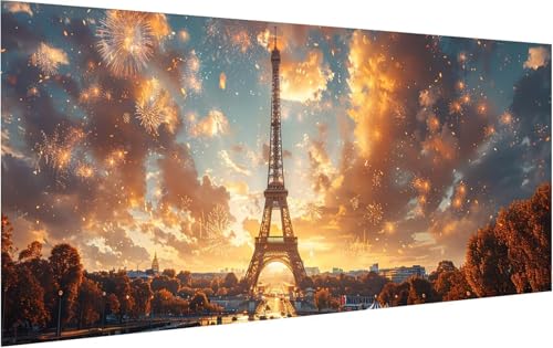 Malen Nach Zahlen Eiffelturm, Malen Nach Zahlen Erwachsene Sonnenuntergang, DIY Set Erwachsene Mit Pinseln und Acrylfarbe, Paint by Numbers für Deko Wohnzimmer und Zimmer Deko Geschenke 40x90cm W-4832 Malen Nach Zahlen Eiffelturm, Malen Nach Zahlen Erwachsene Sonnenuntergang, DIY Set Erwachsene Mit Pinseln und Acrylfarbe, Paint by Numbers für Deko Wohnzimmer und Zimmer Deko Geschenke 40x90cm W-4832 von KUEGDUNG