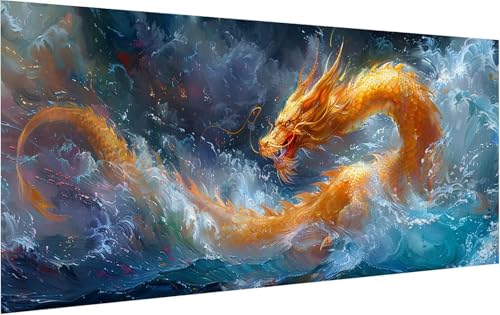 Malen Nach Zahlen Erwachsene Drachen, Malen Nach Zahlen Tier, DIY Handgemalt Ölgemälde Leinwand Kits Mit Pinseln und Acrylfarbe, Paint by Numbers Adult für Deko Wohnzimmer Geschenke 35x70cm 9-2127 Malen Nach Zahlen Erwachsene Drachen, Malen Nach Zahlen Tier, DIY Handgemalt Ölgemälde Leinwand Kits Mit Pinseln und Acrylfarbe, Paint by Numbers Adult für Deko Wohnzimmer Geschenke 35x70cm 9-2127 von KUEGDUNG
