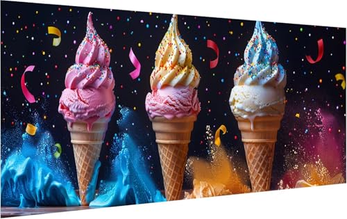 Malen Nach Zahlen Erwachsene Eiscreme, Malen Nach Zahlen Nachtisch, DIY Handgemalt Ölgemälde Leinwand Kits Mit Pinseln und Acrylfarbe, Paint by Numbers Adult für Deko Wohnzimmer 40x90cm 5-2015 Malen Nach Zahlen Erwachsene Eiscreme, Malen Nach Zahlen Nachtisch, DIY Handgemalt Ölgemälde Leinwand Kits Mit Pinseln und Acrylfarbe, Paint by Numbers Adult für Deko Wohnzimmer 40x90cm 5-2015 von KUEGDUNG
