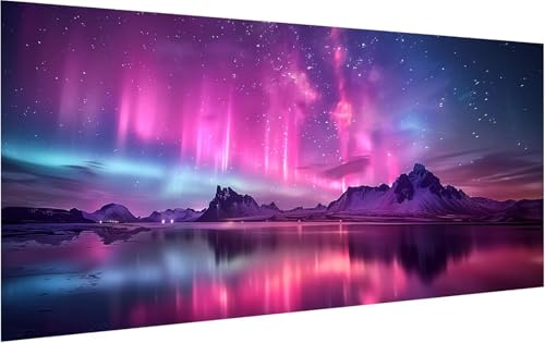 Malen Nach Zahlen Erwachsene Landschaft, Malen Nach Zahlen Aurora, DIY Handgemalt Ölgemälde Leinwand Kits Mit Pinseln und Acrylfarbe, Paint by Numbers Adult Adult für Deko Wohnzimmer 30x60cm M-6369 Malen Nach Zahlen Erwachsene Landschaft, Malen Nach Zahlen Aurora, DIY Handgemalt Ölgemälde Leinwand Kits Mit Pinseln und Acrylfarbe, Paint by Numbers Adult Adult für Deko Wohnzimmer 30x60cm M-6369 von KUEGDUNG