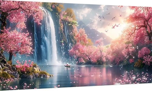 Malen Nach Zahlen Erwachsene Landschaft, Malen Nach Zahlen StüRze, DIY Handgemalt Ölgemälde Leinwand Kits Mit Pinseln und Acrylfarbe, Paint by Numbers Adult Adult für Deko Wohnzimmer 35x70cm V-1250 Malen Nach Zahlen Erwachsene Landschaft, Malen Nach Zahlen StüRze, DIY Handgemalt Ölgemälde Leinwand Kits Mit Pinseln und Acrylfarbe, Paint by Numbers Adult Adult für Deko Wohnzimmer 35x70cm V-1250 von KUEGDUNG
