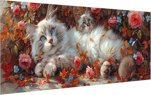 Malen Nach Zahlen Katze, Malen Nach Zahlen Erwachsene Blume, DIY Set Erwachsene Mit Pinseln und Acrylfarbe, Paint by Numbers für Deko Wohnzimmer und Zimmer Deko, Geschenke für Frauen 35x70cm A-5835 Malen Nach Zahlen Katze, Malen Nach Zahlen Erwachsene Blume, DIY Set Erwachsene Mit Pinseln und Acrylfarbe, Paint by Numbers für Deko Wohnzimmer und Zimmer Deko, Geschenke für Frauen 35x70cm A-5835 von KUEGDUNG