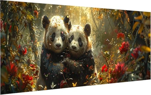 Malen Nach Zahlen Panda, Malen Nach Zahlen Erwachsene Pflanzen, DIY Set Erwachsene Mit Pinseln und Acrylfarbe, Paint by Numbers Adult für Deko Wohnzimmer und Zimmer Deko Geschenke 60x120cm L-5366 Malen Nach Zahlen Panda, Malen Nach Zahlen Erwachsene Pflanzen, DIY Set Erwachsene Mit Pinseln und Acrylfarbe, Paint by Numbers Adult für Deko Wohnzimmer und Zimmer Deko Geschenke 60x120cm L-5366 von KUEGDUNG