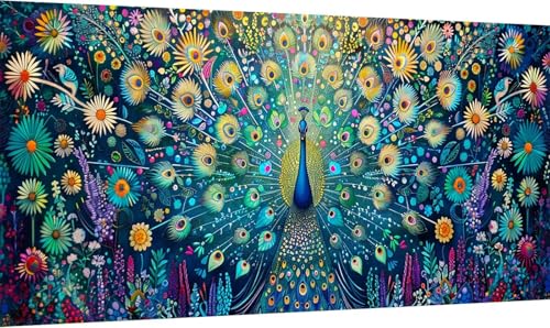 Malen Nach Zahlen Pfau, Malen Nach Zahlen Erwachsene Blume, DIY Set Erwachsene Mit Pinseln und Acrylfarbe, Paint by Numbers für Deko Wohnzimmer und Zimmer Deko, Geschenke für Frauen 55x110cm C-6825 Malen Nach Zahlen Pfau, Malen Nach Zahlen Erwachsene Blume, DIY Set Erwachsene Mit Pinseln und Acrylfarbe, Paint by Numbers für Deko Wohnzimmer und Zimmer Deko, Geschenke für Frauen 55x110cm C-6825 von KUEGDUNG