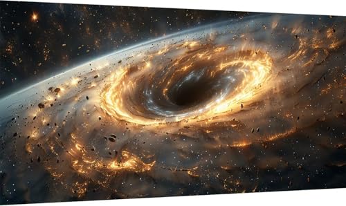 Malen Nach Zahlen Planet, Malen Nach Zahlen Erwachsene Landschaft, DIY Set Erwachsene Mit Pinseln und Acrylfarbe, Paint by Numbers Adult für Deko Wohnzimmer und Zimmer Deko Geschenke 30x60cm H-9468 von KUEGDUNG