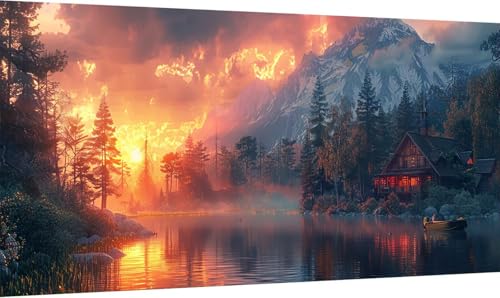 Malen Nach Zahlen Sonnenuntergang, Malen Nach Zahlen Erwachsene Berg, DIY Set Erwachsene Mit Pinseln und Acrylfarbe, Paint by Numbers für Deko Wohnzimmer und Zimmer Deko Geschenke 35x70cm V-2112 Malen Nach Zahlen Sonnenuntergang, Malen Nach Zahlen Erwachsene Berg, DIY Set Erwachsene Mit Pinseln und Acrylfarbe, Paint by Numbers für Deko Wohnzimmer und Zimmer Deko Geschenke 35x70cm V-2112 von KUEGDUNG