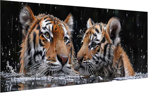 Malen Nach Zahlen Tiger, Malen Nach Zahlen Erwachsene Tier, DIY Set Erwachsene Mit Pinseln und Acrylfarbe, Paint by Numbers für Deko Wohnzimmer und Zimmer Deko, Geschenke für Frauen 30x60cm I-1398 Malen Nach Zahlen Tiger, Malen Nach Zahlen Erwachsene Tier, DIY Set Erwachsene Mit Pinseln und Acrylfarbe, Paint by Numbers für Deko Wohnzimmer und Zimmer Deko, Geschenke für Frauen 30x60cm I-1398 von KUEGDUNG