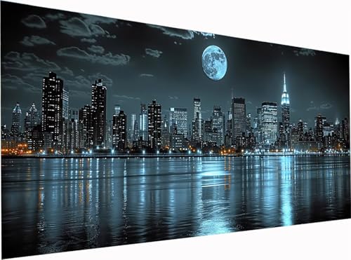 Mond Diamond Painting Erwachsene Groß XXL 300x100cm, 5D Diamant Painting Bilder Stadt, DIY Stickerei Cross Stickerei Bastelset Erwachsene, Full Drill Diamant Malerei für Deko Wohnzimmer 9-8110 Mond Diamond Painting Erwachsene Groß XXL 300x100cm, 5D Diamant Painting Bilder Stadt, DIY Stickerei Cross Stickerei Bastelset Erwachsene, Full Drill Diamant Malerei für Deko Wohnzimmer 9-8110 von KUEGDUNG