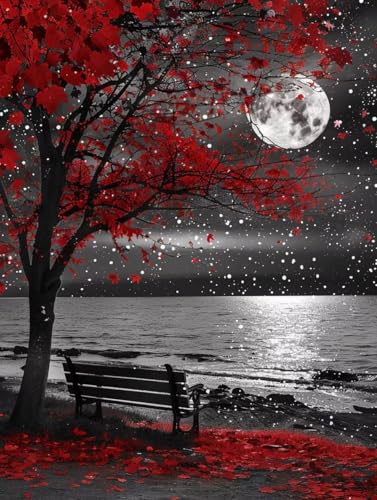 Mond Malen Nach Zahlen Erwachsene, Malen Nach Zahlen Landschaft, DIY Set Erwachsene Mit 3 Pinseln und Acrylfarbe, Paint by Numbers Handgemalt Ölgemälde Kit für Deko Wohnzimmer Geschenke 70x95cm 2-2459 Mond Malen Nach Zahlen Erwachsene, Malen Nach Zahlen Landschaft, DIY Set Erwachsene Mit 3 Pinseln und Acrylfarbe, Paint by Numbers Handgemalt Ölgemälde Kit für Deko Wohnzimmer Geschenke 70x95cm 2-2459 von KUEGDUNG